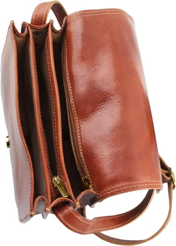 Vista 4 de Piel Toscana - Isabella - Bolso de piel para mujer - TL9031, Marrón), TL9031