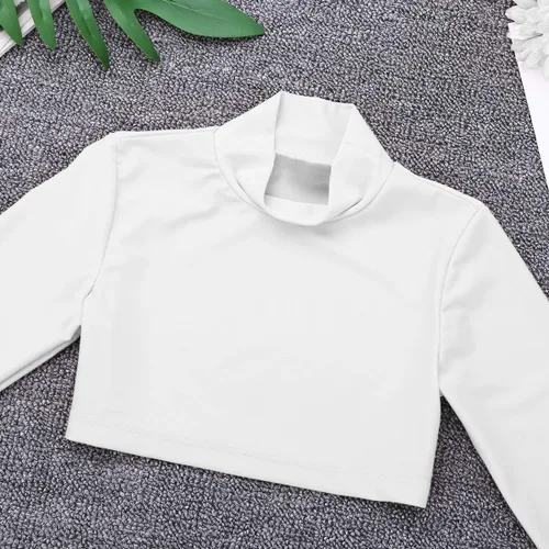 Vista 5 de CHICTRY Camiseta corta de manga larga para niñas y niños