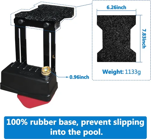 Vista 4 de Nivelador de agua para piscina, altura ajustable de 2 a 9 pulgadas, mantiene automáticamente el nivel de agua establecido