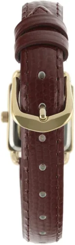 Vista 5 de Peugeot - Reloj cuadrado pequeño con correa de piel auténtica para mujer