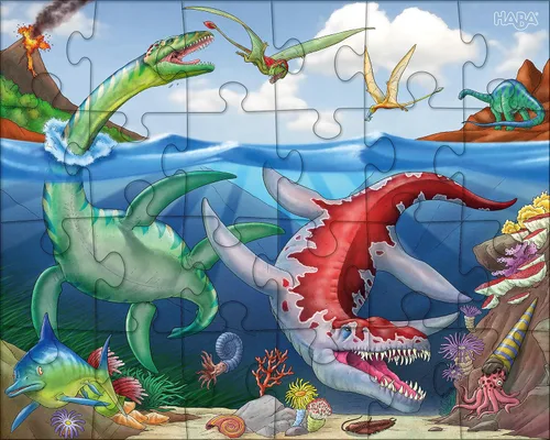 Vista 4 de HABA 303377 Dinosaurios Puzzle