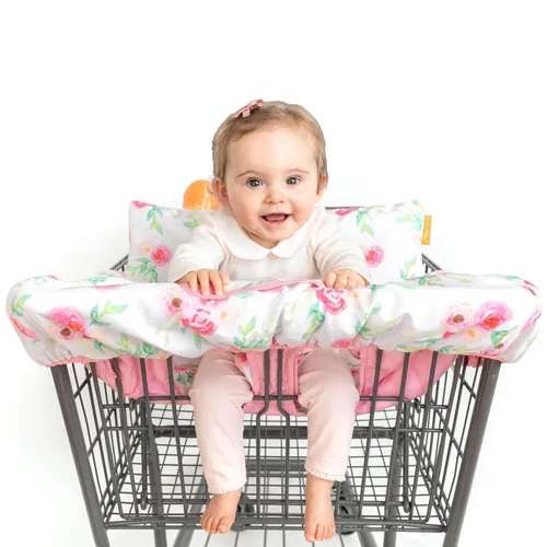 Vista 10 de Binxy Baby Funda para silla alta 2 en 1 y funda para carrito de compras para bebé, funda cómoda para carrito de comestibles, funda de carrito