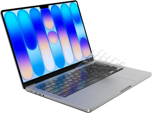 Vista 3 de Soonjet Funda de teclado para MacBook Neo 2026 de 13 pulgadas A3404 A18 Pro, protector de teclado transparente ultra fino de alta calidad, diseño