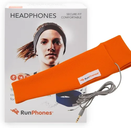 Vista 6 de RunPhones Auriculares clásicos para ejercicio, ideales para todos los entrenamientos, sonido preciso, altavoces delgados en una diadema que absorbe