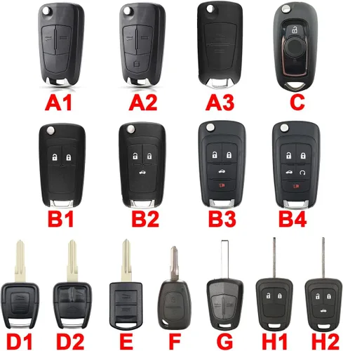 Vista 4 de Para Opel Rocks Vectra Zafira Key Case Silicone Key Cover Auto Car Key Shell Holder (azul)