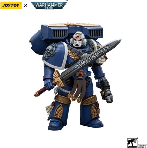 Vista 8 de Warhammer 40K: Ultramarines Vanguard Veteran Sergeant Figura de acción a escala 1:18