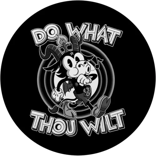 Vista 3 de 666 Do What Thou Wilt Satanic Baphomet 30s - Soporte para teléfonos y tabletas