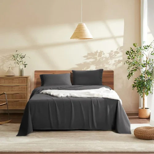 Vista 9 de SONORO KATE Juego de sábanas de cama, sábanas suaves de 1800 hilos, sábanas y fundas de almohada de microfibra refrescante, sábanas de 4 piezas