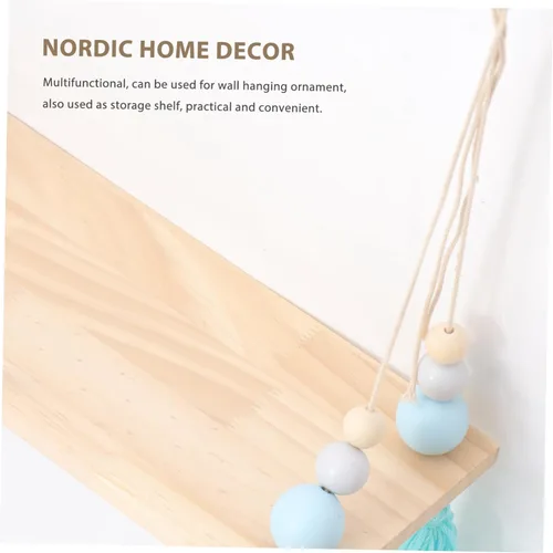 Vista 9 de ARTIBETTER Soportes de esquina para plantas colgantes, decoración de pared, bonita decoración de habitación, estante rústico para dormitorio