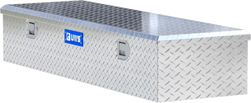 Vista 7 de UWS EC20081 58-Inch Heavy Wall Aluminio 5th Wheel Truck Bed Tool Box, RigidCore Tapa
