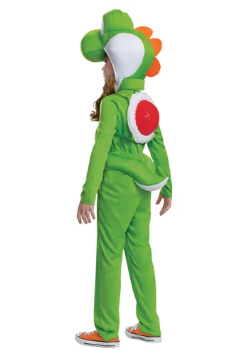 Vista 7 de Disfraz Deluxe de Yoshi de Super Mario Brothers para Niños Multicolor