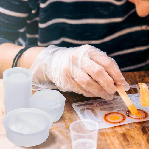 Vista 4 de PATIKIL Molde de silicona para maceta, molde hexagonal para macetas de flores, molde para suculentas, soporte para velas para decoración