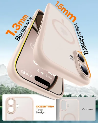 Vista 757 de TOCOL Funda para iPhone 11, compatible con Magsafe, protección completa de cámara, imanes integrados, protección contra caídas, funda translúcida