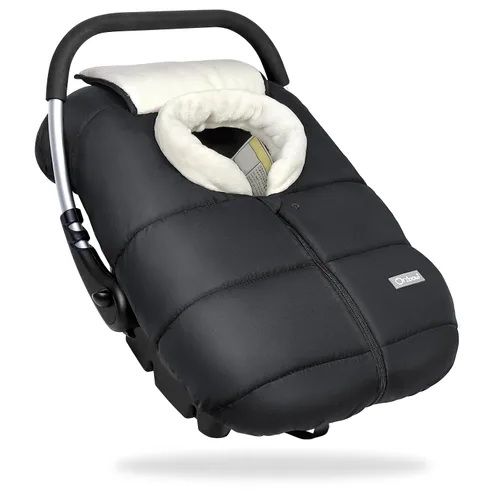 Vista 9 de Orzbow Funda de asiento de automóvil de invierno para bebé, funda de asiento de automóvil para bebé para niños y niñas, fundas de asiento de Negro