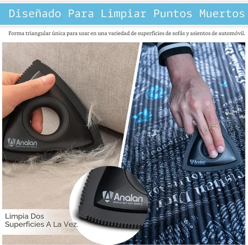Vista 3 de Analan - Removedor miniatura de pelo de mascotas, de gato o de perro. Cepillo para limpiar las telas del auto, el sofá, el hogar Deep Cleaning