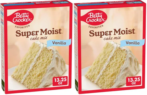 Vista 59 de Betty Crocker Delights Mezcla de pastel de vainilla francesa súper húmeda, 13.25 onzas