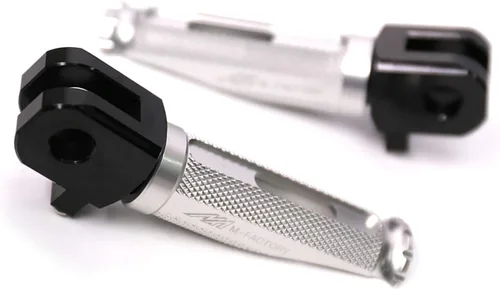 Vista 7 de KETABAO Estriberas de carreras delanteras negras para Ducati Monster 695 696 796 08-17