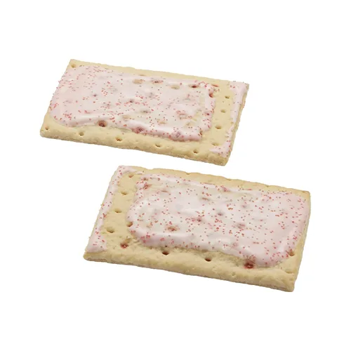 Vista 2 de Kellogg's Pop-Tarts, pasteles tostadores de desayuno, cereza esmerilada, 22 onzas (72 unidades)