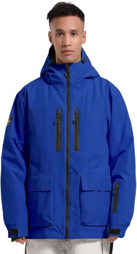 Vista 8 de GSOU SNOW Mens Baggy Snowboard Jacket Snow Ski jacket Waterproof Beige