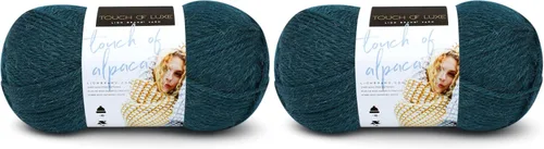 Vista 14 de Lion Brand Yarn Hilo Touch of Alpaca (1 madeja), color negro