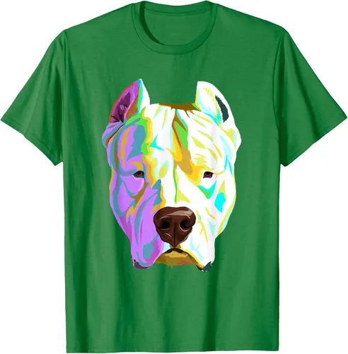 Vista 58 de Colorida camiseta Dogo Argentino, Negro, S