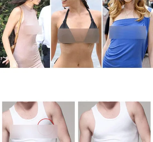 Vista 5 de Jeserom 8 pares de cubiertas de silicona reutilizables para pezones invisibles para mujer
