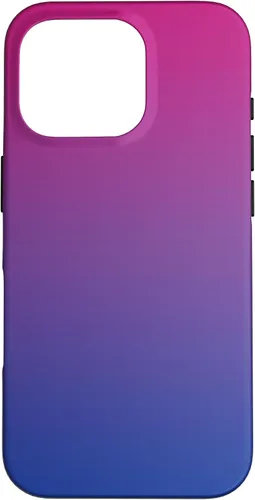 Vista 20 de Funda degradada con diseño de bandera de Bisexual Pride para iPhone 17, color rosa, morado, azul
