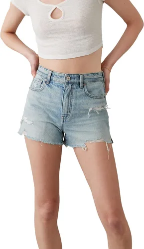 Vista 3 de American Eagle x El verano me volví bastante denim mamá corto