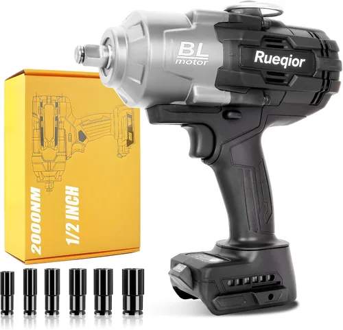 Vista 16 de Cordless Impact Wrench 1/2" Compatible with Makita 18V Battery, Impact Wrench 1000FT-LBS(1360N.m) High Torque Brushless Electric Impact Power Impact