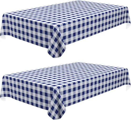 Vista 56 de Misaya - Mantel cuadrado de vinilo impermeable, mantel con respaldo de Aguamarina y blanco
