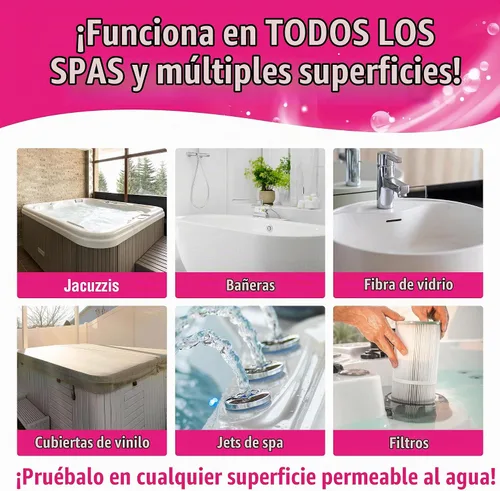 Vista 3 de Quick N Brite - Kit limpiador de bañera de hidromasaje resistente, gel de limpieza no abrasivo con esponja y paño, 16 onzas