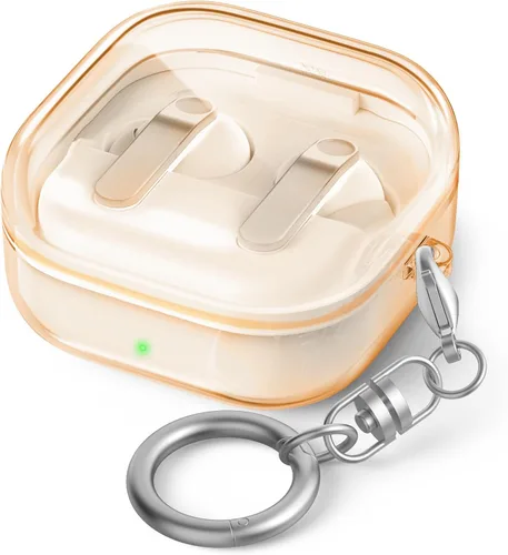 Vista 15 de AhaStyle Compatible con Samsung Galaxy Buds FE/S2 Pro/S2/Live Funda transparente [Anti-amarillamiento] (transparente)