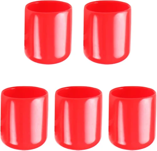 Vista 12 de Cubierta de tapa de extremo redondo de goma de 3/4 pulgadas (0.748 in), protectores de rosca de PVC flexible de tubería de tubería protectora