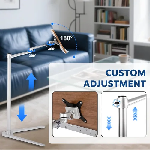 Vista 4 de [Usado] Soporte de libro para lectura, soporte multifuncional para libros con plataforma de madera Clip elástico para libros, adecuado