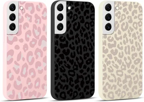 Vista 76 de Pack de 2 fundas con estampado de guepardo para Samsung Galaxy A03s 4G de 6.5", fundas de diseño de patrón de leopardo de lujo, de silicona suave