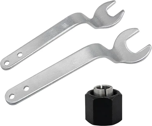 Vista 8 de Thaekuns RA1152 Llaves de desplazamiento para router BOSCHI 2610906283 Portabrocas de 1/4 pulgadas para enrutadores de la serie 1613, 1617, 1618