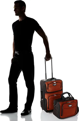 Vista 6 de Travel Select Amsterdam - Equipaje vertical y expansible con ruedas, Naranja