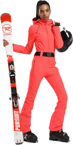 Vista 13 de GSOU SNOW Traje de esquí para mujer, traje de nieve delgado de una pieza, chaqueta de nieve, impermeable, resistente al viento, deportes al aire
