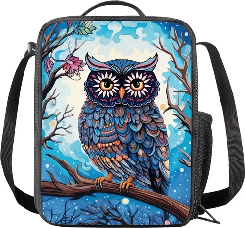 Vista 13 de INSTANTARTS Axolotl - Bolsa de almuerzo para niños, reutilizable, aislada, térmica, bolsa de almuerzo, bolsa de comida para niñas