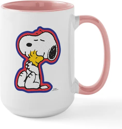 Vista 158 de CafePress SNOOPY Joe Cool - Taza de café de cerámica (15.0 fl oz)
