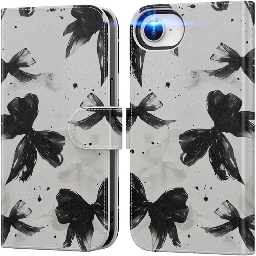 Vista 112 de DEENAKIN Funda tipo cartera para iPhone 15 con tarjetero + clip para efectivo, bloqueo RFID, protección contra caídas de grado militar y obras