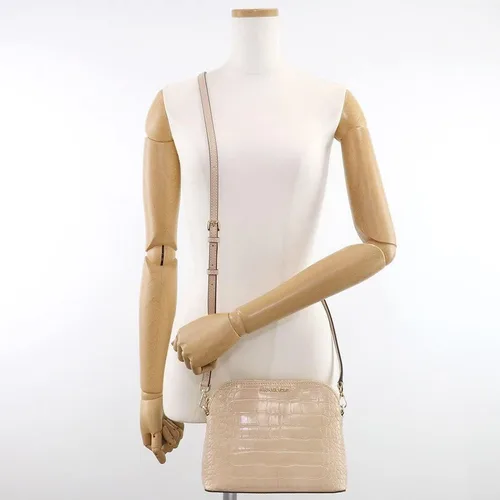Vista 4 de Michael Kors Daria Bolso cruzado pequeño de piel de guijarros 2 en 1