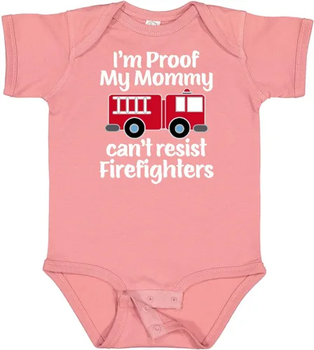 Vista 22 de inktastic Body para bebé bombero y papá bombero 0040 Negro