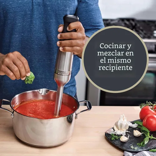 Vista 8 de Vitamix - Licuadora de inmersión de 5 velocidades de 3 piezas con accesorio para batir y estuche de almacenamiento, licuadora manual de grado