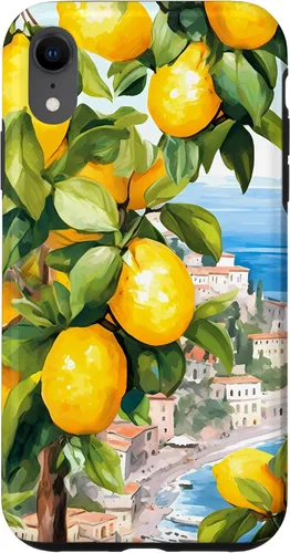 Vista 25 de iPhone 16 Costa de Amalfi con limones de Amalfi del Mar Mediterráneo