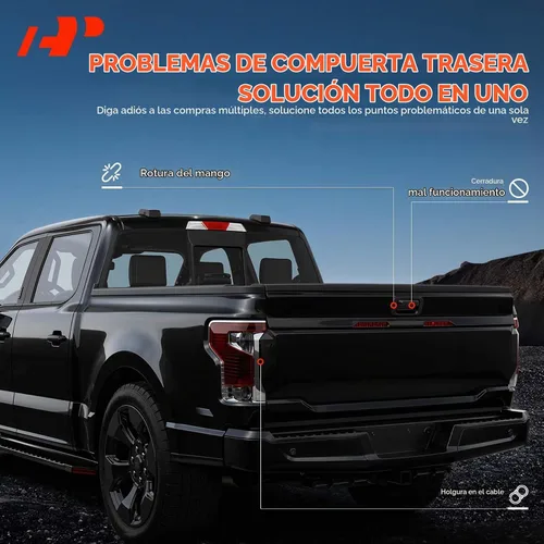 Vista 9 de A-Premium Kit de Reconstrucción de Puerta Trasera de 31 Piezas Compatible con Toyota Tundra 2000-2006, Marco de Manija de Puerta Trasera, Bisagra