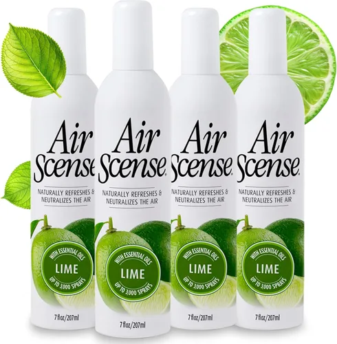 Vista 20 de Air Scense Ambientador desodorante en aerosol para baño y hogar, aceites esenciales, variedad natural (naranja, lavanda, lima y vainilla), 7 onzas