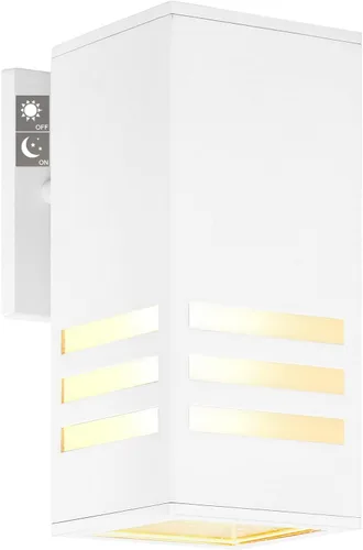 Vista 16 de Lámpara de pared para exteriores, iluminación exterior – Listado ETL, aluminio fundido a presión antioxidante, impermeable, diseño de cilindro