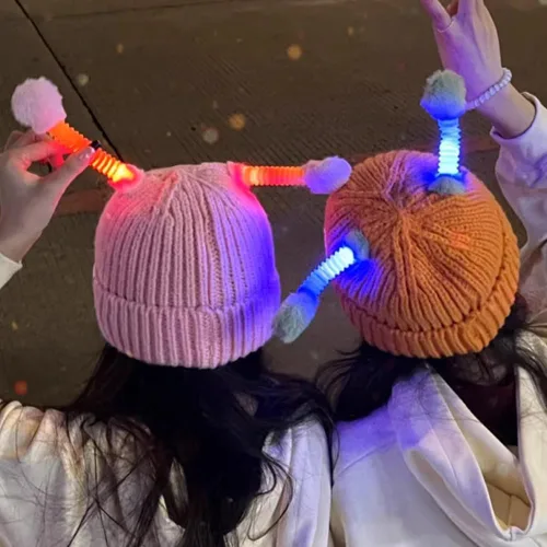 Vista 3 de Inboxxe Gorro de punto lindo y divertido, gorro de punto de invierno para padres e hijos