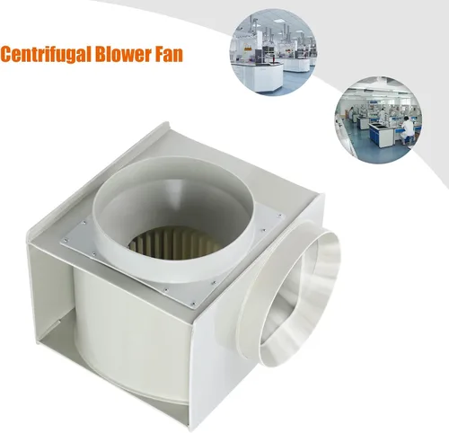 Vista 3 de Kaibrite Extractor centrífugo de 10 pulgadas, ventilador centrífugo de grado comercial 1354CFM, ventilador de ventilación, ventilador de laboratorio